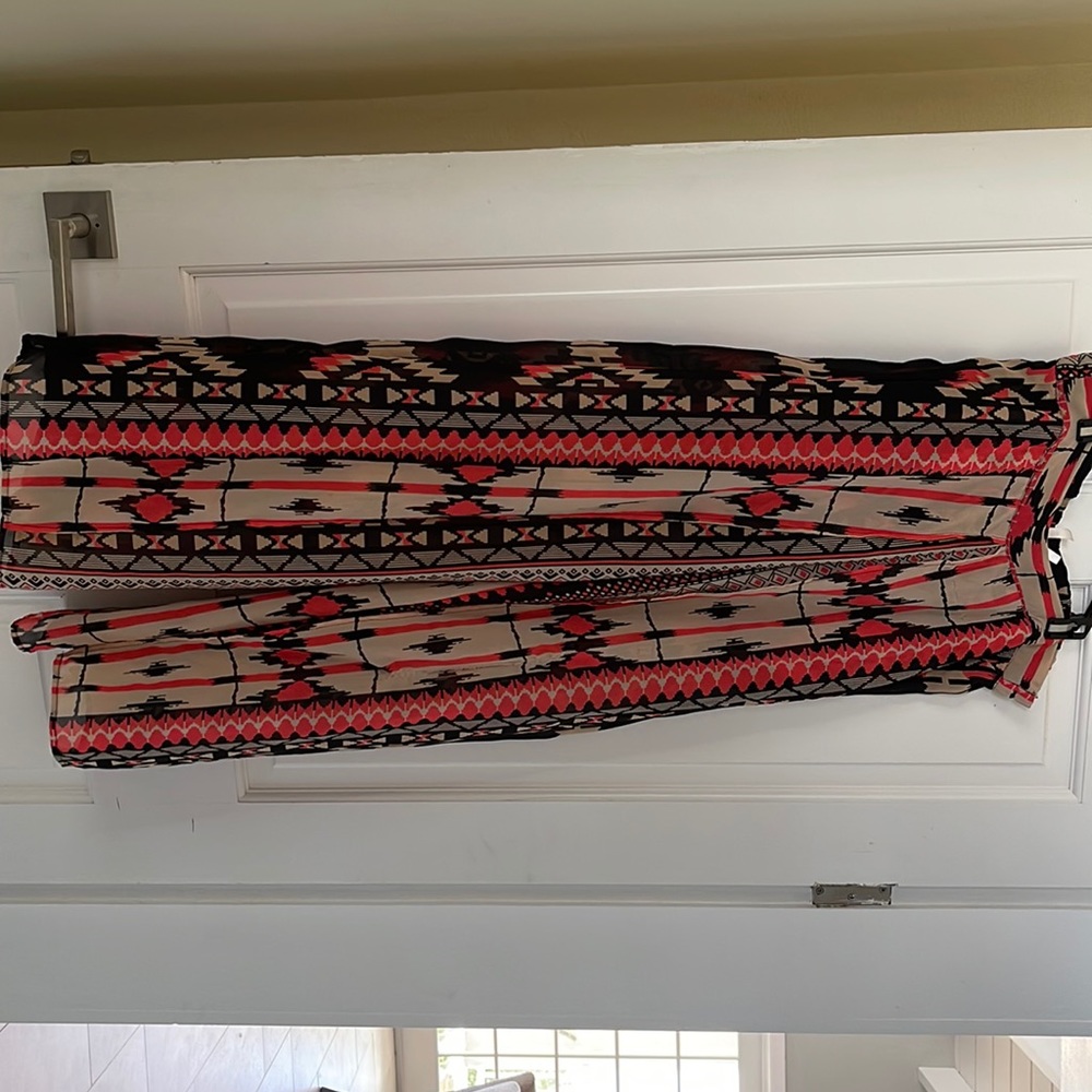 See-through pant- tribal print.